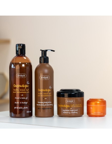 Productos corporales Ziaja Cupuacu con aceite de macadamia