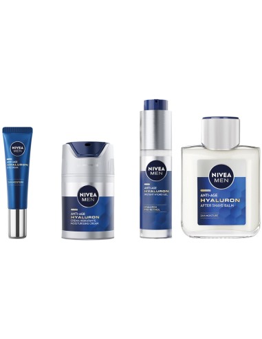 Rutina facial hombre Nivea Men con acido hialuronico