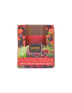 Vela perfumada Lumar Aromatic Frutas del Bosque en vaso rojo