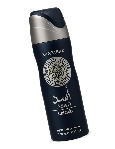 Spray corporal perfumado Lattafa Asad Zanzibar original