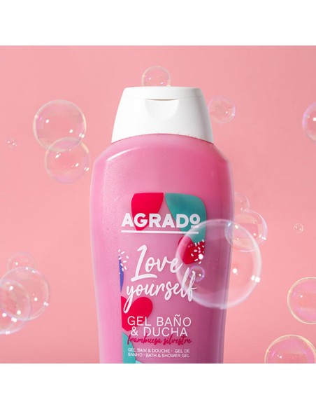 Gel de baño Agrado Love Yourself 1250ml aroma frambuesa silvestre