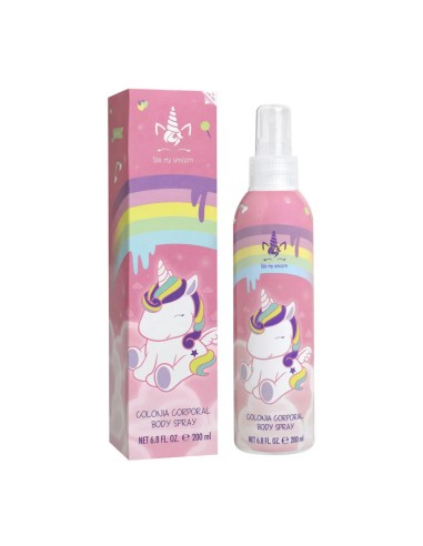 Colonia body spray infantil Eau My Unicorn con arcoiris