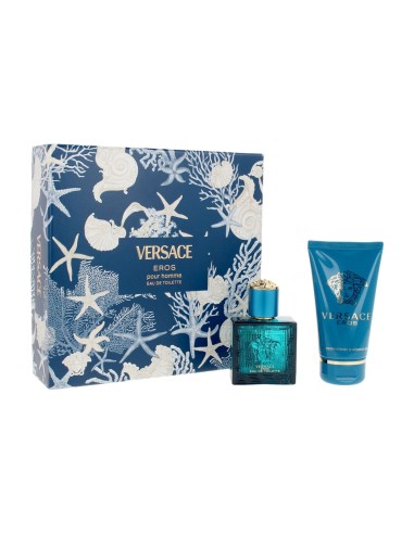 cofre de regalo versace eros para hombre con perfume y gel