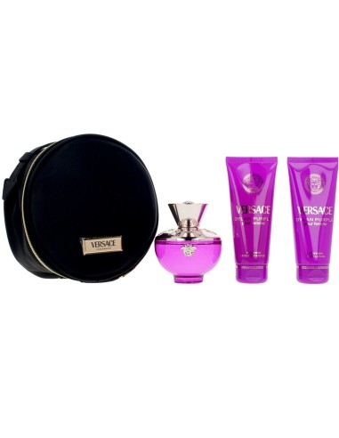 Set de regalo Versace Dylan Purple con gel y body milk