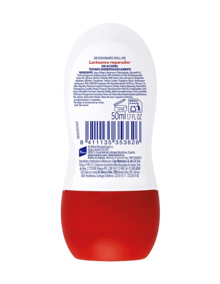 Bote desodorante Lactovit 50ml reparador sin alcohol