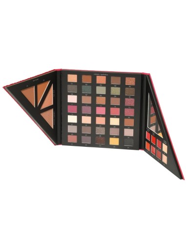 Set de maquillaje con 35 sombras y labiales variados P