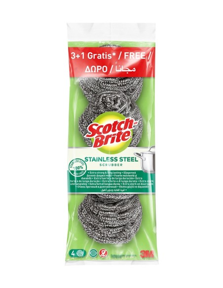 Estropajo de acero inoxidable Scotch Brite pack ahorro