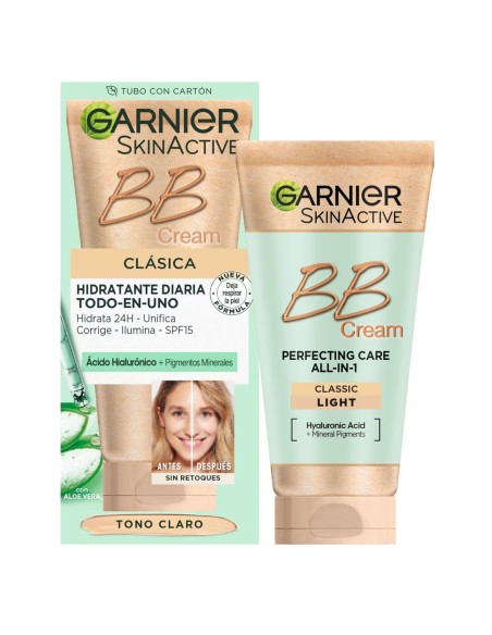BB cream garnier skinactive tono claro hidratante 50ml