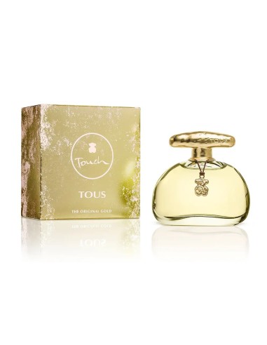 Vista del perfume femenino Tous Touch Eau de Toilette y su caja de regalo