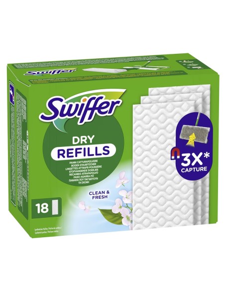 Pack 18 recambios secos Swiffer atrapapolvo y pelo