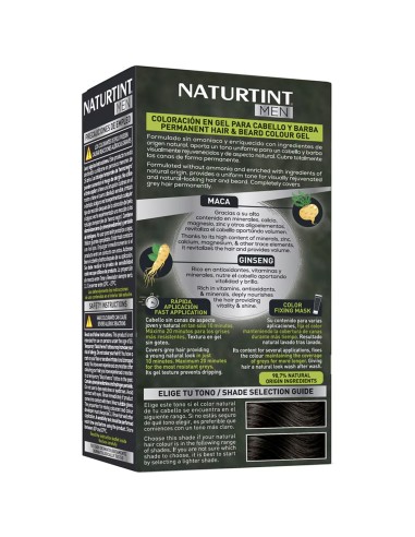 Caja de coloración masculina sin amoníaco Naturtint Men