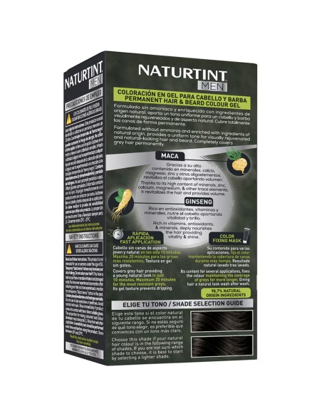 Caja de coloración masculina sin amoníaco Naturtint Men