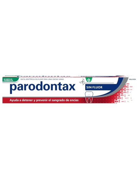 Pasta Parodontax Sin Flúor para el sangrado de encías.