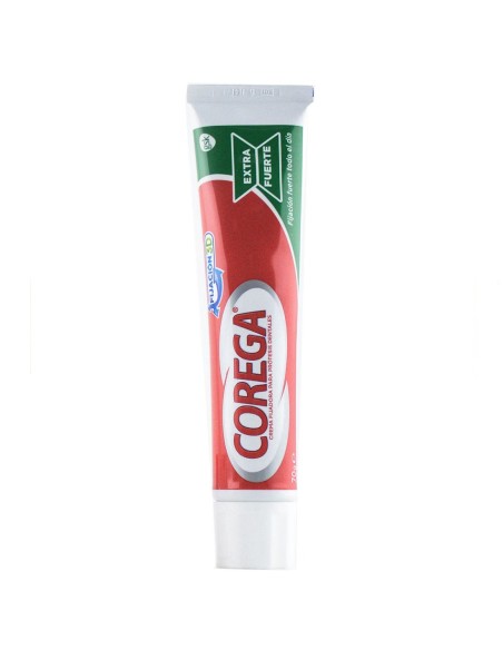 Formato ahorro Corega 70g adhesivo dental sabor menta.