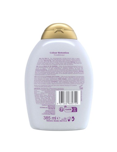Acondicionador sin sulfatos OGX con tecnología Bonding Plex.