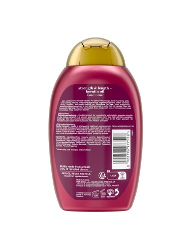 Acondicionador con queratina y Lipi Pro Shield anti-rotura.