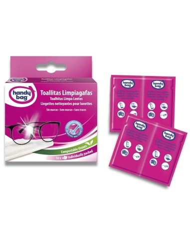 Toallitas individuales Handy Bag para gafas y pantallas