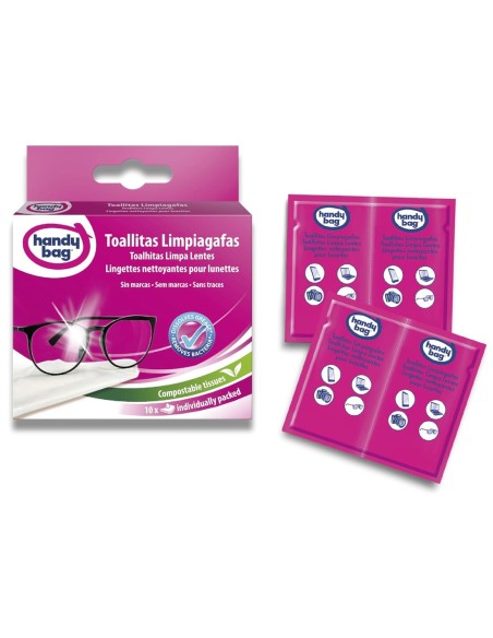 Toallitas individuales Handy Bag para gafas y pantallas