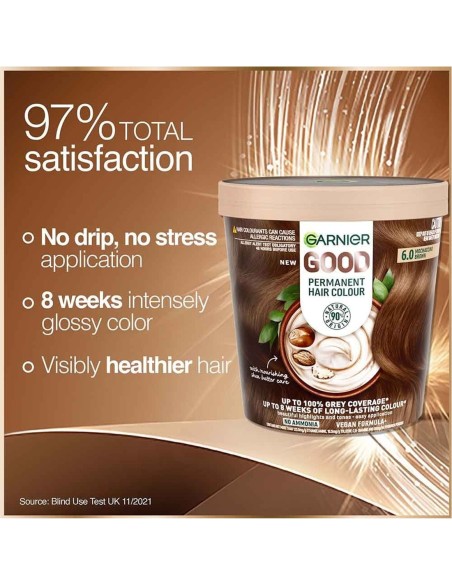 Coloración permanente 90% natural Garnier GOOD 6.0