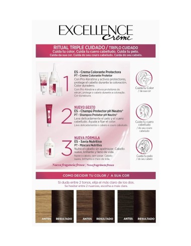 Ritual de triple cuidado Excellence Crème con Pro-Keratina