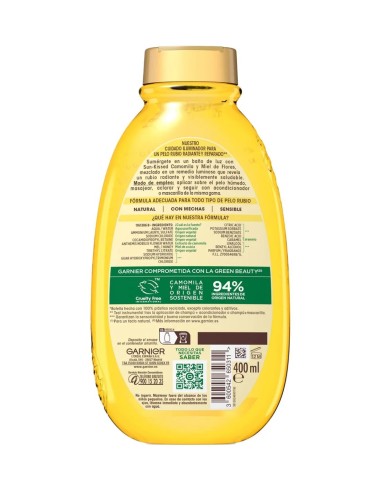 Champú sin siliconas para cabello rubio o con mechas Garnier