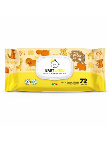 Pack 72 toallitas Baby Lindo con aceite de argán.