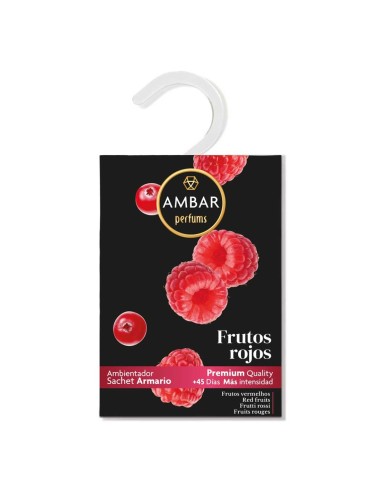 Ambientador de armario en sobre Ambar Frutos Rojos.