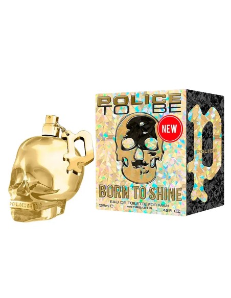 Police Born To Shine For Man EDT 125 ml frasco calavera