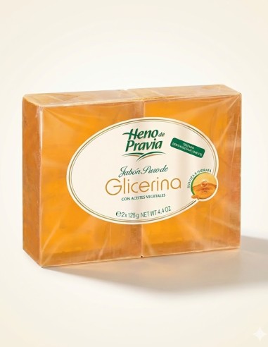 Jabón Glicerina Heno de Pravia 2x125g | Hidratación Natural
