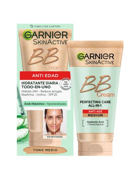 BB Cream Garnier SkinActive Anti-Edad Tono Medio 50ml.