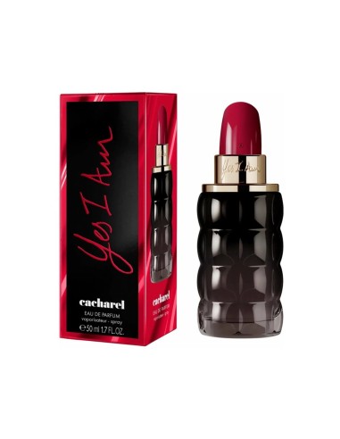 Detalle difusor rojo perfume Yes I Am de 50ml.