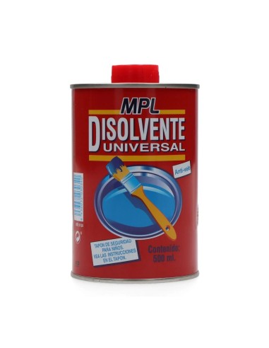 Disolvente Universal MPL 500 ml con tapón de seguridad.