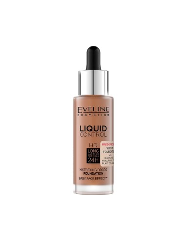 Frasco con gotero base Eveline Liquid Control 065 Toffee