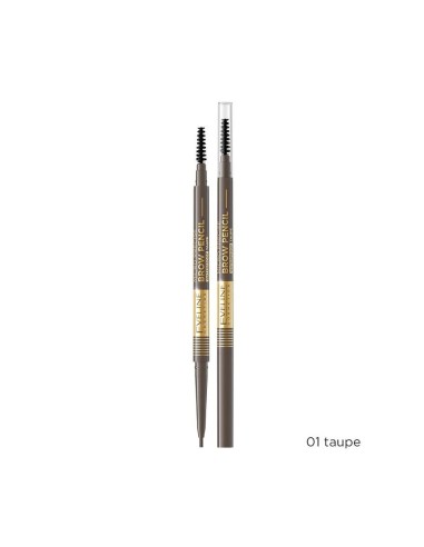 Lápiz de cejas Eveline Micro Precision 01 Gris Taupe