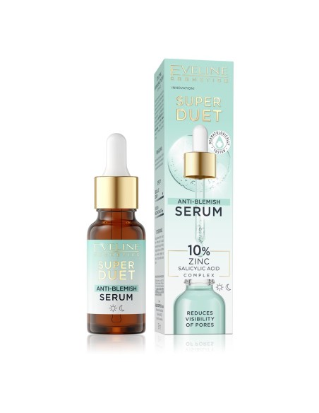 EVELINE SUPER DUET SERUM ANTIMANCHAS 10% ZINC & ACIDO SALICILICO 18 ML