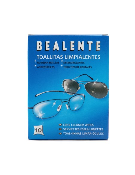 Pack 10 toallitas húmedas Bea para limpieza de gafa