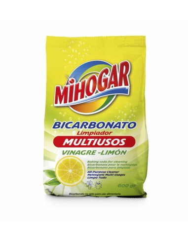 Bicarbonato de limpieza Mi Hogar 600g multiusos limón.