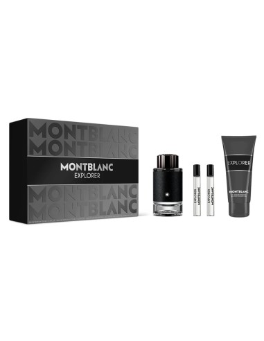 Estuche Montblanc Explorer con eau de parfum 100 ml, dos vaporizadores de 7,5 ml y gel de ducha 100 ml