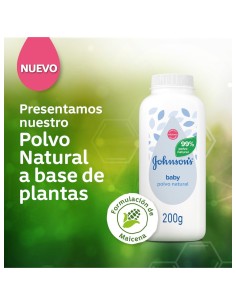 Bote de Johnson's Baby Polvo Natural 200g 2