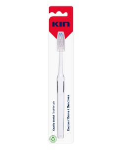Cepillo dental KIN Encías con filamentos suaves y capuchón