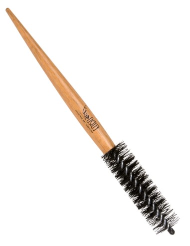 Cepillo de peluquería en espiral de 25 mm Eurostil Profesional con cuerpo de madera