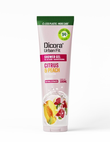 Gel de baño Dicora Urban Fit Citrus Peach 100ml viaje
