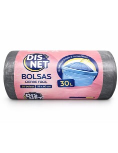 Rollo 20 bolsas basura Disnet cierre fácil galga 120