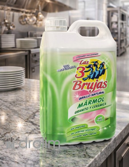 Las 3 Brujas Limpiador Profesional 5L Concentrado Verde