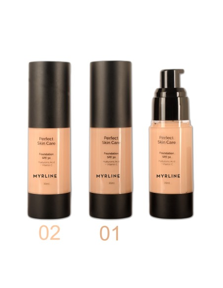 Maquillaje con ácido hialurónico Myrline para acabado natural