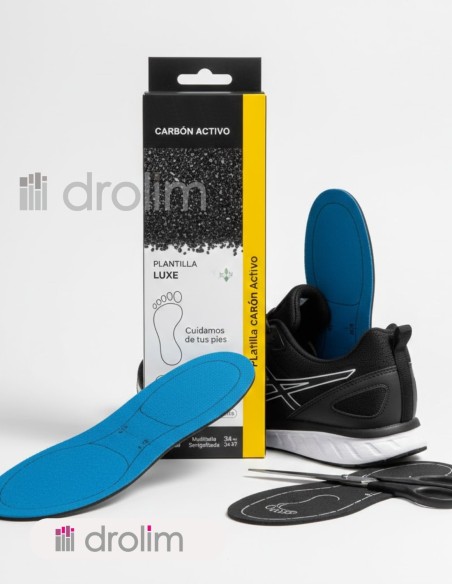 Plantilla Luxe Carbón Activo Recortable Antiodor