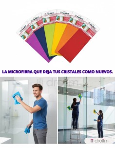 Bayeta especial para vidrio sin dejar marcas. 2