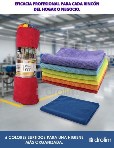 Bayetas de microfibra profesional 6 uds