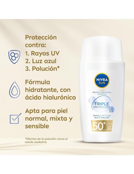 Protector solar Nivea contra luz azul y polución