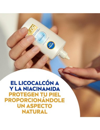 Nivea Sun fluido facial acabado seco para piel clara